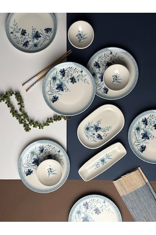 Tabak Evi Azur Kahvaltı Takımı 6 Kişilik 14 Parça Tvl14khprs1156 Çok Renkli