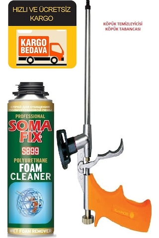 500 ML Somafix Poliüretan Köpük Temizleyicisi Köpük Tabancası Set 500 ML Somafix Poliüretan Köpük Temizleyicisi Köpük Tabancası Set