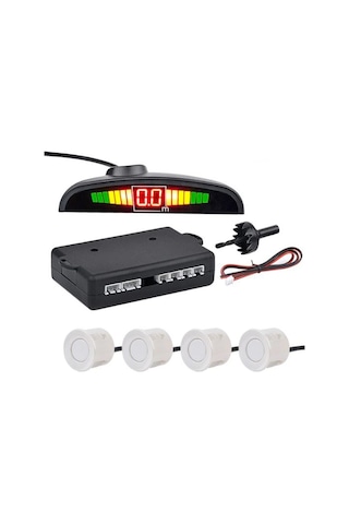 GPR AUTO PARTS TÜRKÇE KONUŞAN PARK SENSÖRÜ LED GÖSTERGELİ BEYAZ S