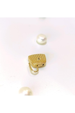 Asma Kilit İstirideye Çanta Kolye Ucu 14 Ayar Altın Hd Videolu - 14 Ayar