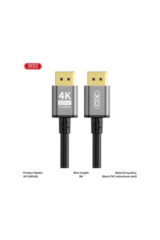Delux Serisi Dp To Dp 4k 3m Data Veri Aktarım Bağlantı Kablosu Gb018a Donanım Aksesuar Oyuncu