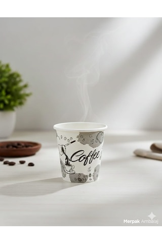 Karton Bardak 2,5 Oz 200 Adet Kahve Bardağı Küçük Bardak Türk Kahvesi Bardağı Espresso Bardağı 200