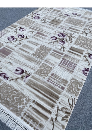 Burak Halı 150x235 Mor Vizon 4 M2 Akrilik Kesme Saçaklı Halı