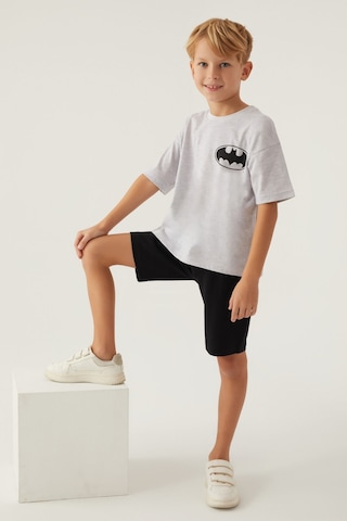 Batman With Emblem Kar Melanj Erkek Çocuk Bermuda Takım 5274-42902 Kar Melanj