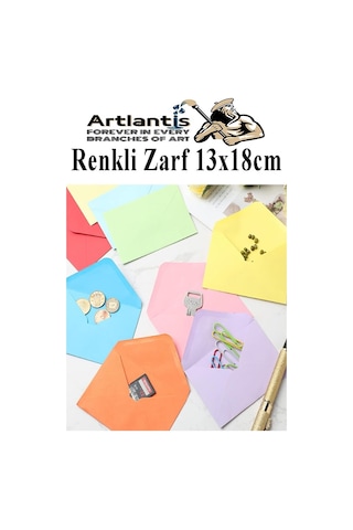 Açık Yeşil Zarf 13x18 Cm 100 Adet Açık Yeşil Mektup Zarfı Davetiye Zarfı Kartpostal Çekiliş Hediye Zarfı