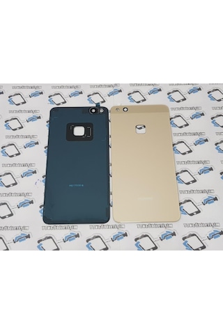 Tkgz - P10 Lite Arka Pil Batarya Kapağı (Cam) (275885587) Altın