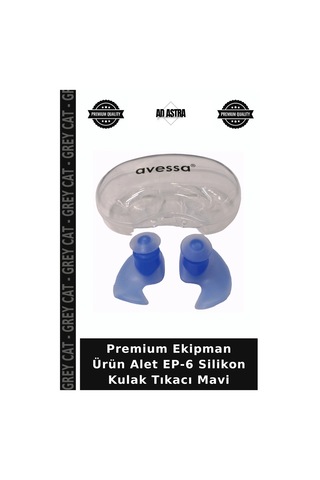Premium Ekipman Ürün Alet Ep-6 Silikon Kulak Tıkacı Mavi