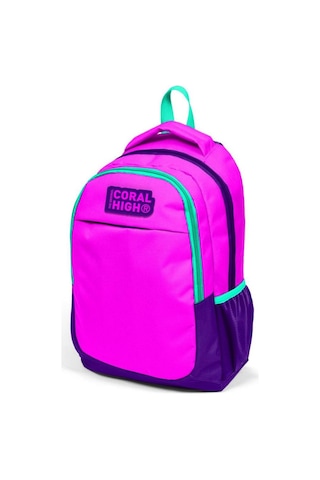 Coral High Kids Mor Pembe Üç Bölmeli Okul Sırt Çantası 14401
