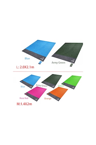 Kosona Mürekkep Ve Yırtılmaya Dayanıklı Dış Mekan Battaniyesi - Mavi, 2.0x2.1m, Çadır Tenteği/piknik/plaj Kullanıma Uygun Mavi