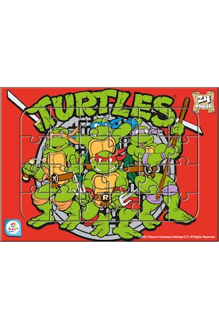 Ninja Kaplumbağlar 24 Parça Frame Puzzle Seti