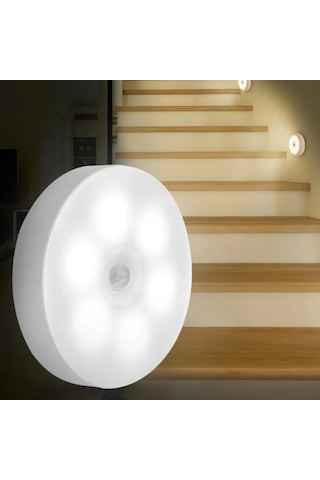 Mucit Home Hareket Sensörlü Usb Şarjlı Led Işık Lamba-oda, Mutfak, Salon Ve Merdiven Işıklandırma Renkli
