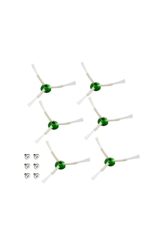 Junsunmay 6 Adet / İrobot I & E & J Serisi Süpürücü Üçgen Yan Fırça Değiştirme Için Paket