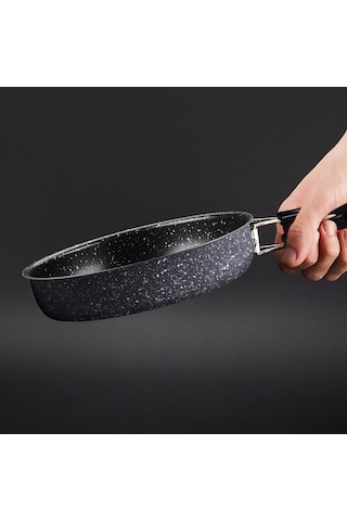 Mufunye Alüminyum Macun Taşı Katlanabilir Dışarıda Kullanıma Uygun Büyük Boy Omlet Tava Çok Renkli