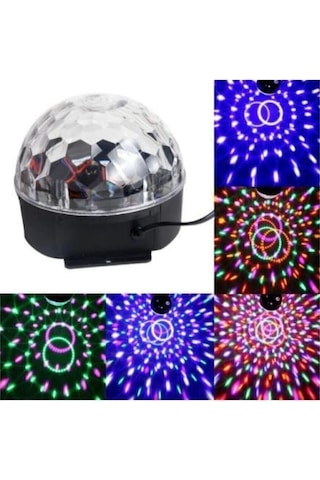 Kumandalı Kristal Led Rgb Disko Topu Gün Işığı