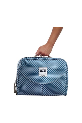 Beaba Geneva Iı Bebek Bakım Çantası Playprint Mavi 44x26x30 Cm Açık Mavi