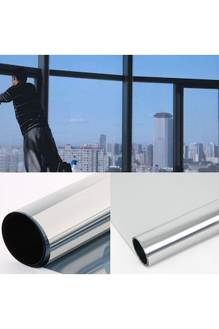 %70 ISI YALITIMLI AYNALI CAM FİLMİ - KOYU TON - 50 CM X 4 METRE