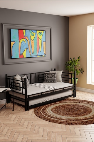 Moblay Larissa Daybed Sedir Karyola Siyah