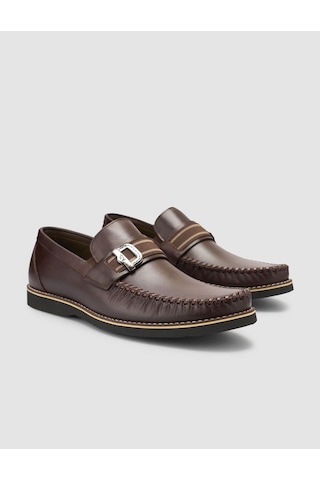 Cabani Miramar %100 Hakiki Deri Kahverengi Erkek Loafer
