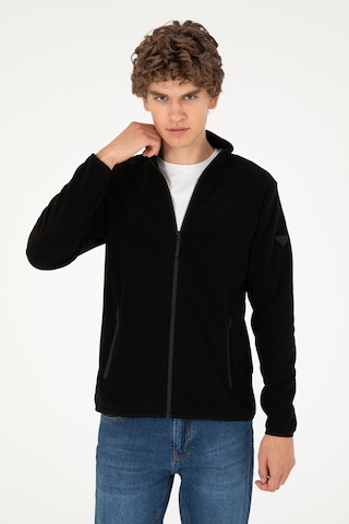 U.S. Polo Assn. Erkek Siyah Basic Polar Hırka 50298066-VR046