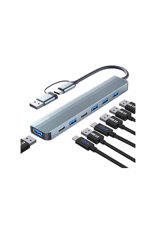 Obllemn Usb C Hub 3.0, 7'si 1 Arada Usb Hub 3.0 Multiport
