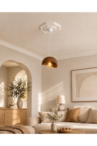 Solea Avize - İskandinav Modern Sarkıt Avize - Balkon, Salon, Yatak Odasına Uygun - Kahverengi