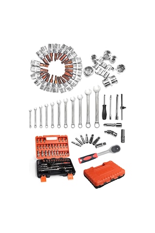 Staxx Cr-v 53 Parça Lokma Takımı Seti + 12 Parça Kombine Anahtar