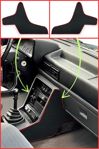 Renault Broadway R9 / 11 Spring Fairway Oto Halı Paspas & Torpido Koruma Halısı & Vites Konsol Halı Siyah