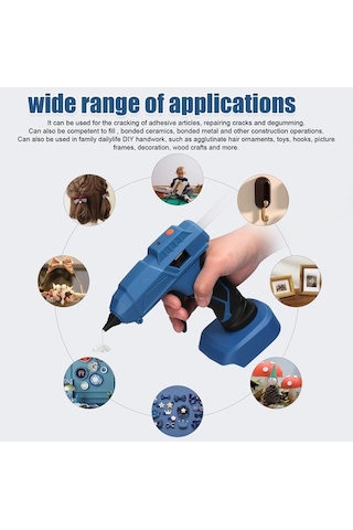 Dancemonkey Profesyonel Kablosuz Sıcak Tutkal Makinesi - Ev Kullanımı Silikon Tabancası