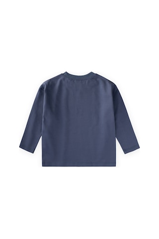 Cigit Sloganlı Uzun Kollu T-shirt 2-10 Yaş İndigo Mavi