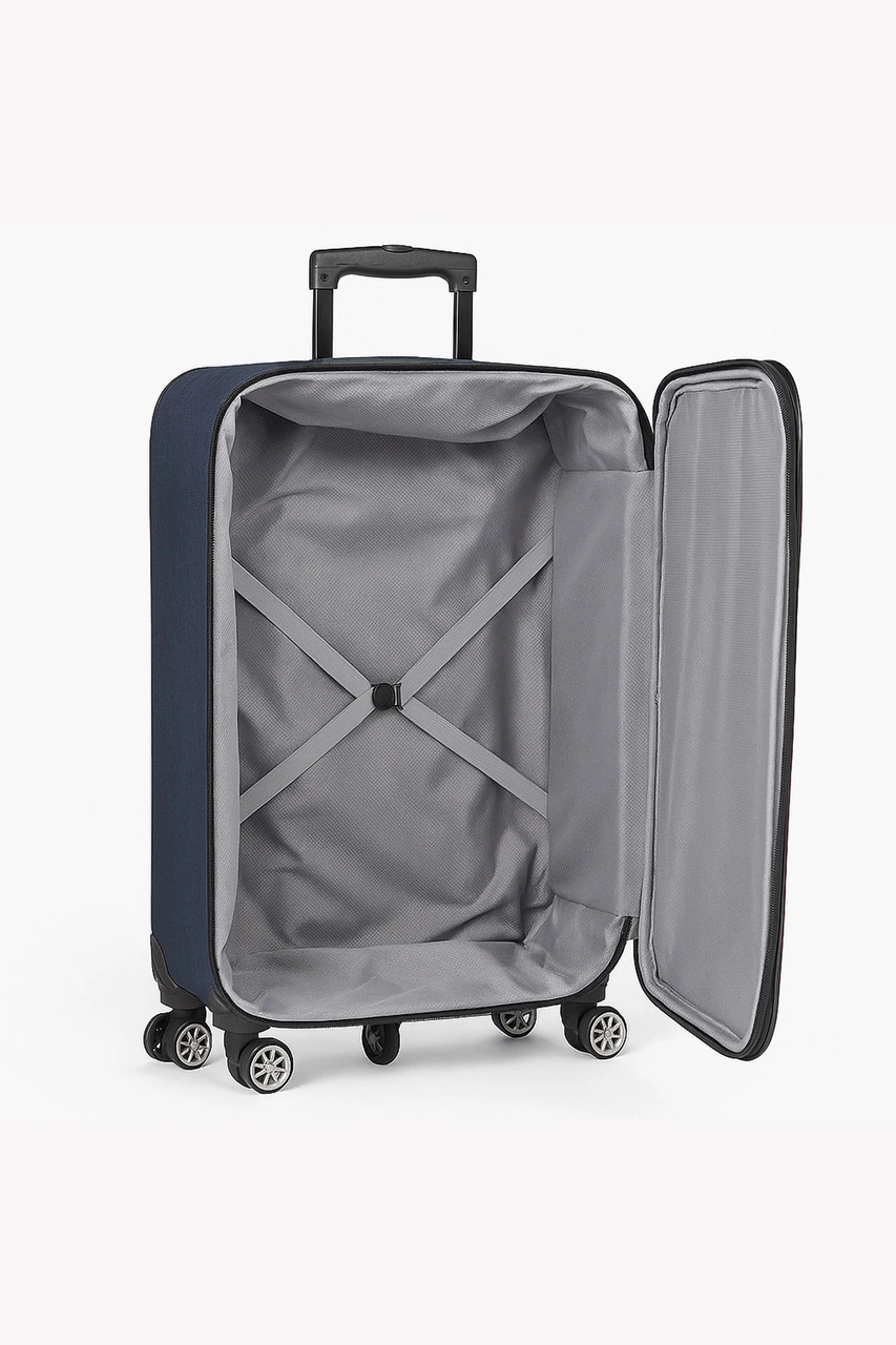 Louisiana Polo Battal Boy Kumaş Valiz Lacivert 2308 Lacivert