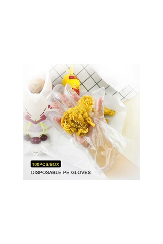 Tenfowee "100'lük Pe Eldiven - Gıda Güvenliği, Temizlik Ve Mutfak Kullanımı İçin" ŞeffAF