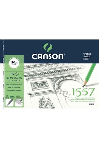 Canson 1557 120gr 35 X 50 CM 15 Yaprak Canson 1557 120gr 35 X 50 CM 15 Yaprak