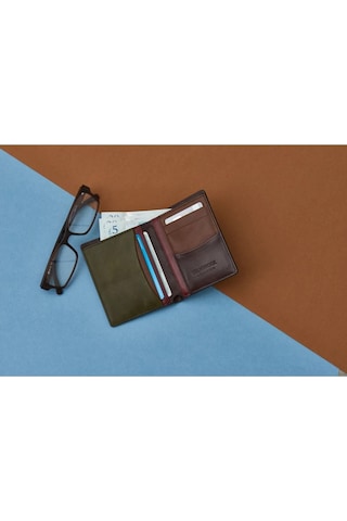 Dayton Hakiki Deri Kahve Plus Color Erkek Ince Tasarım Çok Bölmeli Rfid Korumalı Cüzdan Kahverengi