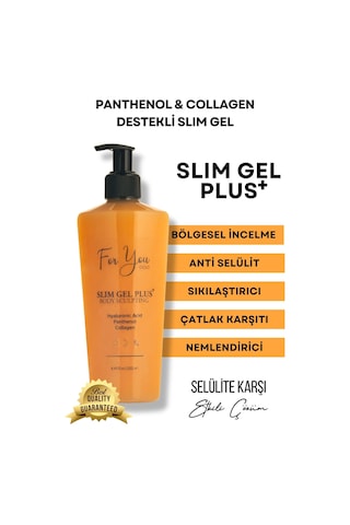 Selülit&çatlak Karşıtı Yoğun Nemlendirici Plus Slim Jel Kolajen + Hyaluronik Asit Pürüzsüz Cilt