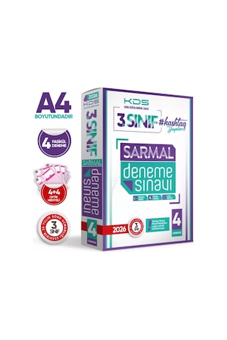 2026 3.sınıf #Hashtag Kazanım Değerlendirme Sınavı 4lü Sarmal Deneme Paketi Türkiye Geneli