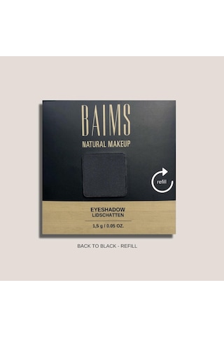 Baims Eyeshadow Yeniden Dolum Göz Farı 100 Back To Black