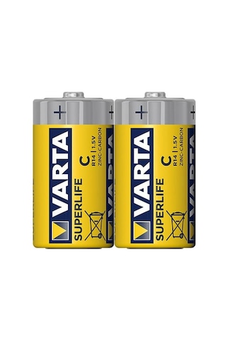 Varta Superlife Çinko Orta C Boy Pil 24'lü Paket