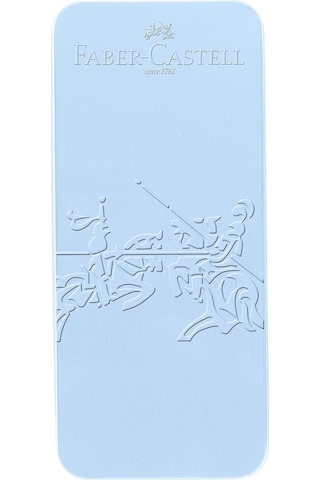 Faber-Castell Grip 2011 Hediye Seti, Gök Mavisi, M Uçlu Dolma Kalem + XB Tükenmez Kalem, Metal Kutuda