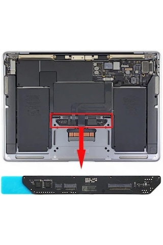 Apple Uyumlu MacBook A2337 Trackpad Klavye Bağlantı Board 820-02288-01