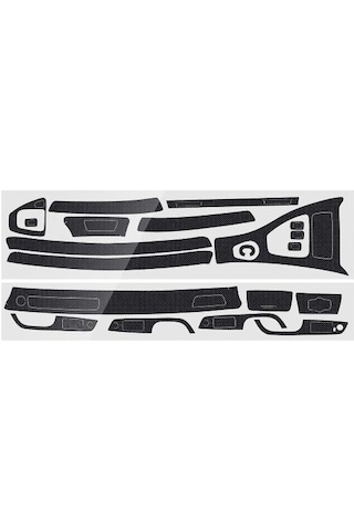 15 Adet 5d Parlak Karbon Fiber Trim Bmw 3 Serisi E90 E92 2005-2012