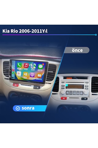 Kia Rio 2006-2011yıl 2gb Ram 32gb Rom Carplay Navigasyon Multimed