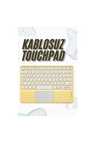 Mey Najmaddin Bluetooth Touchpad Klavye 10.9 İnch Kablosuz Wifi Q Klavye Slim Najmaddin