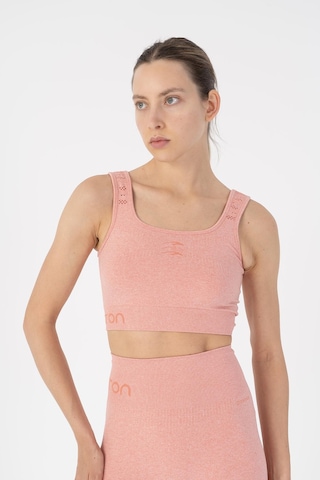 Maraton Slimfit Kadın Düz Yaka Gül Bra Kırmızı