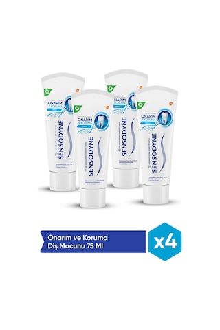 Sensodyne Onarım ve Koruma Diş Macunu 4 x 75 ML