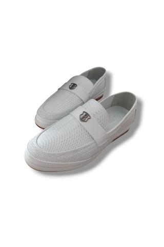 Growish Ge0165 Hakiki Deri Lazerli Yazlık Termoaktif Taban Loafer