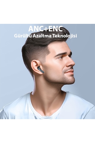 Hoco EQ5 Tws Bluetooth 5.3 Gürültücü Azaltıcı Kablosuz Stereo Kulak İçi Kulaklık