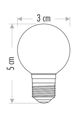 5 Adet Kırmızı Top Led Gece Lambası Ampulü Işık