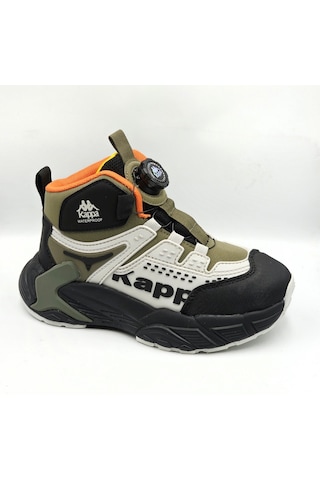 Kappa Kp-4073f Siyah Haki Renk Makara Bağcıklı Outddor Su Geçirmez Erkek Çocuk Spor Bot