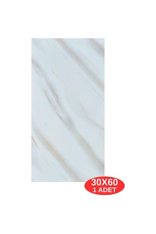 Shiny Beyaz-toprak Mermer Desenli 60x30cm Yapışkanlı Mutfak Banyo Kaplama Duvar Paneli Kağıdı Tx-106 Renkli