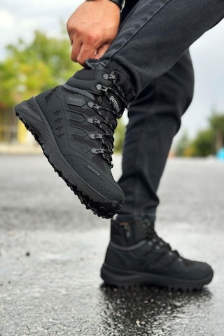 Big King Outdoor Trekking Su Geçirmez Bot 001 Siyah - Füme